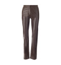 BROWN WOMAN'S FEDERICA TOSI LEATHER PANT