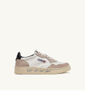 SNEAKERS MEDALIST LOW IN PELLE E SUEDE BIANCO AUTRY
